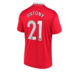 Manchester United Antony #21 Hemmatröja 2022-23 Kortärmad